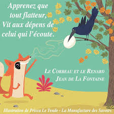 Que vous êtes joli ! Jean De La Fontaine Le Corbeau Et Le Renard Renard Corbeau Et Le Renard Corbeau