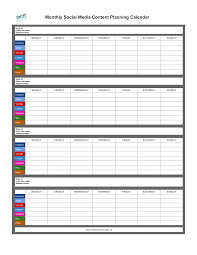 Monthly Social Media Calendar How To Create A Monthly Social Media Calendar D Social Media Calendar Template Content Calendar Template Social Media Calendar