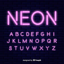 Neon Font Vectors Photos And Psd Files Free Download