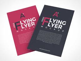 Free a4 paper mockup (psd). Floating A4 Flyer Sheets Front Back Psd Mockups Psd Mockups