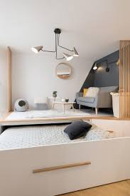 Small Studio Where The Bed Is Hidden Under The Floor Paris Hideaway Bed Studio Apartment Living Apartment Design
