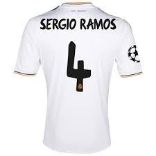 Hope not to late, for me posted these font sets. Real Madrid Uefa Champions League Home Shirt 201314 With Sergio Ramos Sports Online Shopping Real Madrid Soccer Outfits Soccer Jersey
