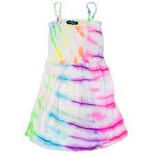 Shopstyle.com has been visited by 100k+ users in the past month Flowers By Zoe Neon Tie Dye Dress Glamour Girlz Central Highland Park