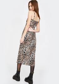 Leopard Print Midi Dress