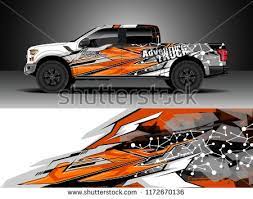 Maybe you would like to learn more about one of these? Pickup Truck Decal Wrap Design Vector Graphic Abstract Stripe Racing Background Kit Designs For Wrap Vehicle Truck Decals Pickup Trucks Truck Accessories Ford
