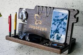 Surprise him with a wood personalized wooden gift that is both thoughtful and practical and watch how that bond even becomes stronger. Docking Station Wood Gifts For Him 5 Anniversary Gift For Her Wood Anniversary 5 Year Personalized Custom I Wood Gifts Docking Station Anniversary Gift For Her