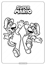 The collection is varied with different variations and characters. Free Printable Super Mario Pdf Coloring Pages