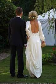Elegant Dress Reminds Me If Jenny S Dress In Forrest Gump For Some Reason Backless Wedding Dress Wedding Dress Low Back Wedding Dress Trends