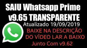 Download latest version of whatsapp prime apk for android. Whatsapp Prime V9 65 Transparente Top Massa Youtube