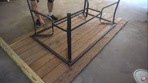 For tables with frame, you need seamed. Upcycle A Broken Glass Patio Table With A Farm Style Wood Table Top Mother Earth News