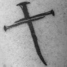 Heart and nails cross, tattoo flash created by michael scott hassler a.k.a. Top 66 Cross Tattoo Ideas 2021 Inspiration Guide