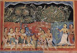 C 1550 Krishna With Gopis The Sansrkit Poem Gita Govinda Written By Jayadeva In The 12th C Became The Basis O Indian Painting Indian Art Ancient Indian Art