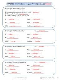 French Subjunctive Verbs Regular And Irregular Three Wishes Learn French Teacher Manual Verb