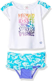 Baby neoprene 3mm wetsuit and swimwear for boy/girl toddlers with uv protection (blue, pink, red, green) $53.38. Amazon Com Skechers Girls Baby Swim Suit Bathingsuit Set With Rashguard Mermaid Kisses Starfish Wishes Girls Bathing Suits Baby Girl Swimwear Girls Swimsuit