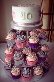 30th Birthday Cake Ideas For Women 40th Birthday Cupcake Tower 40th Birthday Cupcakes Birthday Cupcakes For Women 40th Birthday Cakes