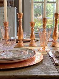 Set the scene for romance with this rose gold candle holder set! Rose Gold Candlesticks Diy My 100 Year Old Home