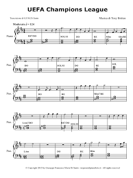 ¿cómo tocar ave maria en la guitarra?. Uefa Champions League Piano Cover Spartiti E Accordi Pianoforte Pdf