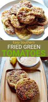 Southern Fried Green Tomatoes Recipe The Hungry Bluebird Recipe Green Tomato Recipes Southern Recipes Fried Green Tomatoes