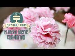 Flowerpaste Carnations How To Make Sugar Craft Fondant Carnations Tutorial Cake Carnation My C Sugar Flowers Tutorial Zoes Fancy Cakes Fondant Flower Tutorial