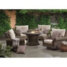 Member S Mark Mystic Ridge 5 Piece Gas Firepit Chat Set Sam S Club Outdoor Furniture Sets Gas Firepit Furniture Sets