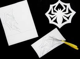 Jack skellington's spider snowflake tutotial. Folding And Cutting Snowflakes Mr Tayse Art Teacher
