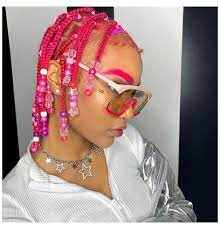 Taylorsprinkle Com Beads In Hair Braids Aesthetic Beadsinhairbraidsaesthetic In 2021 Dyed Natural Hair Natural Hair Styles Black Girl Braided Hairstyles