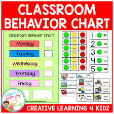 Classroom Behavior Chart Autism Worksheets Teaching