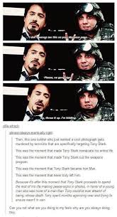 Birdy Fact Funny Man Note The First Time After This That Tony Actually Does That Is In The Desert When Rhodey His Squad Come Down To Resc Marvel Marvel Universe Marvel Cinematic