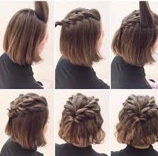 If you have hair that falls above the ears, you have fewer styling options than someone with waves but just because your strands are short doesn't mean your hair routine has to be one note. Pin On Cute Hair Easy Makeup