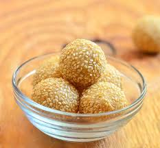 Buchi With Red Bean Filling Sesame Balls Kawaling Pinoy Recipe Buchi Recipe Recipes Filipino Recipes
