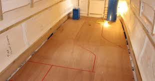 There are many types, sizes and configurations of plywood. Narrowboat Sub Floor Fitting Sub Flooring On A Narrow Boat