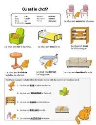 French Preposition Practice French Prepositions Prepositions Preposition Worksheets