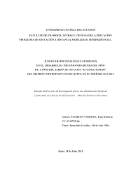 Este juego es de colaboración e imitación se realiza en un espacio ilimitado con 30 o 40 personas. Http Www Dspace Uce Edu Ec Bitstream 25000 3241 1 T Uce 0010 332 Pdf