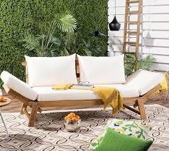 Safavieh Tandra Modern Contemporary Daybed Qvc Com In 2020 Outdoor Daybed Patio Chaise Outdoor Lounge