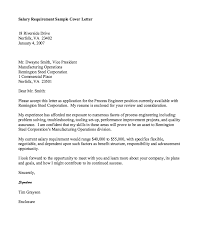 Let us come to know about it. Salary Requirements Cover Letter Salary Requirements Cover Letter For Resume Lettering