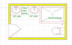 This 12ft x 6ft bathroom floor plan has the bath and shower in their own separate wet zone room. 6x10 6 Bathroom Design