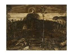 Late Twilight 1825 Pen And Dark Brown Ink With Brush In Sepia Mixed With Gum Arabic Varnished Giclee Print Samuel Palmer Art Com In 2021 Twilight Painting Painting Fine Art Painting Oil