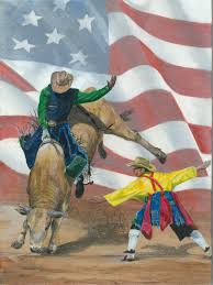 Rodeo Bull Rider And Fighter Clown Bull Riders Bull Riding Pbr Bull Riding