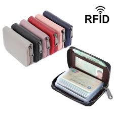 It is made of leather and stainless steel with elegant design. Genuine Leather Women Business Card Holder Wallet Bank Credit Card Case Id Holders Rfid Wallet Ladies Coin Purse Small Wallet Buy At The Price Of 7 19 In Aliexpress Com Imall Com