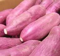 Bocados de batata morada congelada saludable para un placer ...