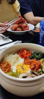 In a bowl, whisk together 1/4 cup of the vinegar, the soy sauce, canola oil, 2 tbsp of the sugar, 1 tbsp of the sriracha and 1 tsp of the sesame oil. Ondo Korean Kitchen Porto Restaurant Happycow