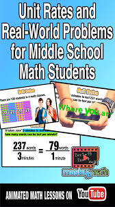 Students Lose Motivation For Learning Mathematical Procedure If They Feel Like It Does Not Apply To Real Life This Real Life Math Unit Rate Middle School Math