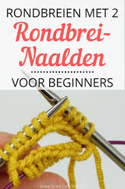 Rondbreien Met 2 Rondbreinaalden Breistudio Kim In 2020 Breien Op Rondbreinaald Breien Breien Met Rondbreinaald