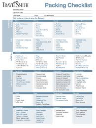 35 Free Printable Packing List Templates Word Pdf