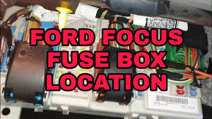 (under the hood) i love this site. Ford Focus Fuse Box Location Youtube