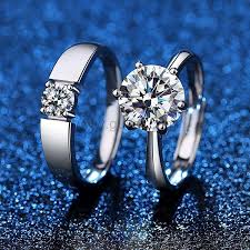 Navy blue and vibrant orange. Wedding Engagement Rings Ideas