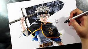 Speed Drawing Asta Black Clover Youtube Asta is a member of the black bull magic knight squad. speed drawing asta black clover
