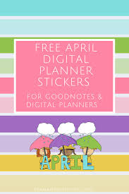 In the goodnotes app, click on the stickers that you added and select the crop option. Free April Digital Planner Stickers For Goodnotes And Digital Planners Plan A Healthy Life