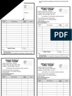 Buat data struck pada excel sesuai format yang sudah saya siapakan 4. Contoh Bon Bensin Manual Excel