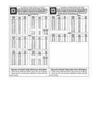 53 Organized Square D Overload Chart